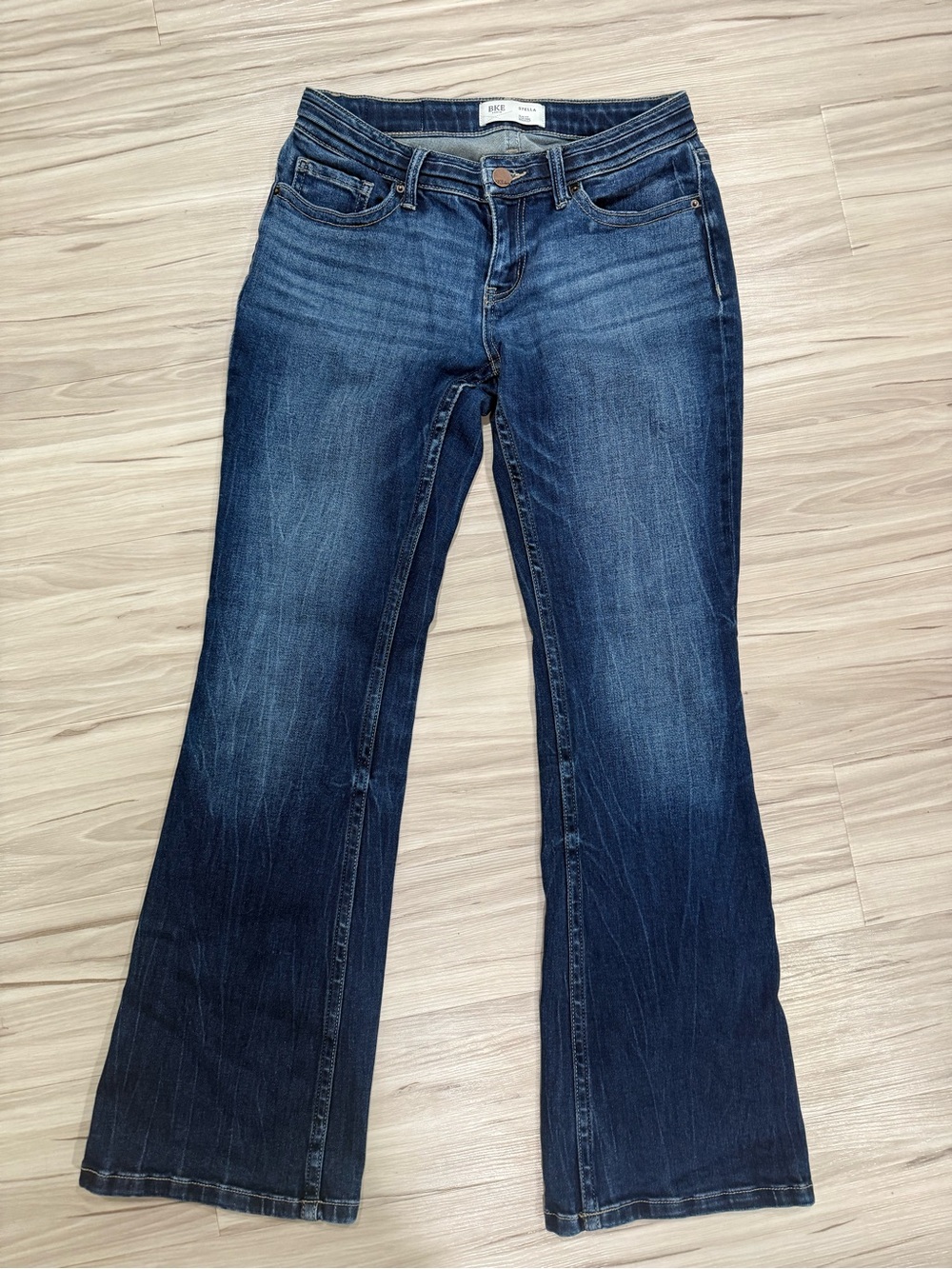 BKE Stella slim fit low rise boot cut jeans-size 27